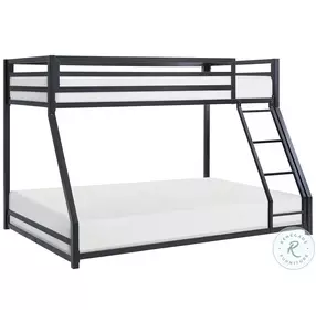 Jovie Black Twin Over Full Metal Bunk Bed