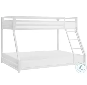 Jovie White Twin Over Full Metal Bunk Bed
