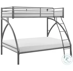 Bailey Gray Twin Over Full Metal Bunk Bed