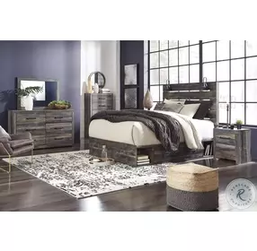 Drystan Panel Bedroom Set with Side Storage Drawers
