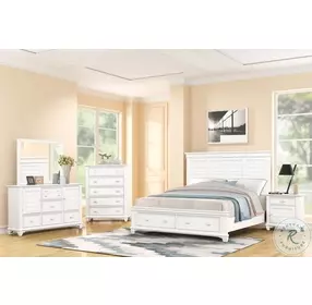 Jamestown White Panel Storage Bedroom Set