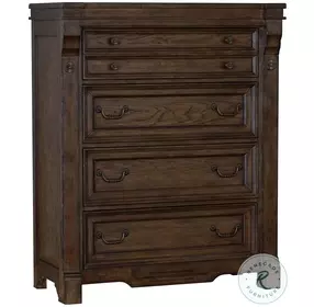 Grand Teton Distressed Brown Oak Chest