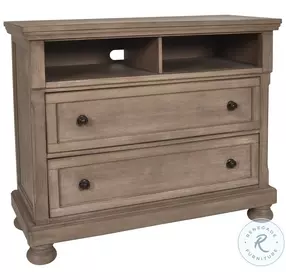 Allegra Pewter Media Chest