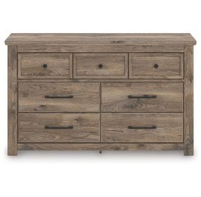 Stanziford Deep Brown 7 Drawer Dresser