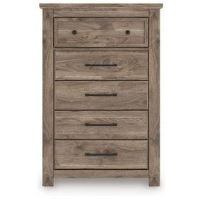 Stanziford Brown 5 Drawer Chest
