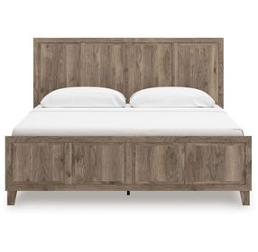 Stanziford Brown King Panel Bed
