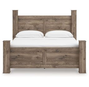 Stanziford Brown King Poster Bed