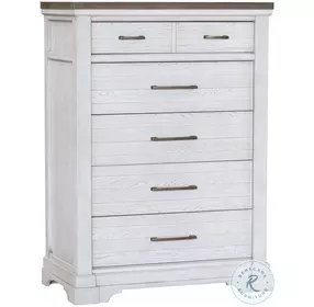 B00226 White And Brown Chest