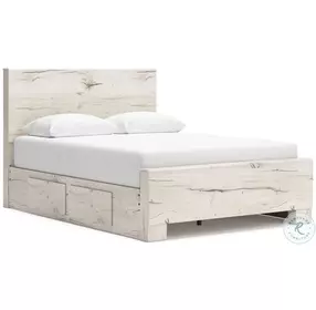Lawroy Light Natural Full Panel Bed with Single Side Storage