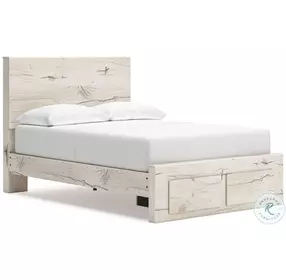 Lawroy Light Natural Full Panel Storage Bed