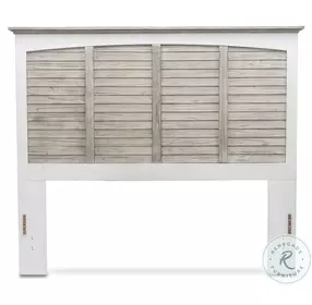 Island Haven Dapple Grey and Blanc Queen Headboard