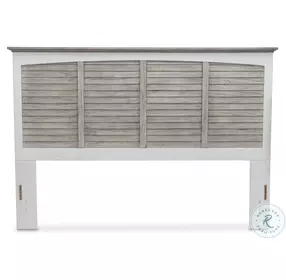 Island Haven Dapple Grey and Blanc King Headboard