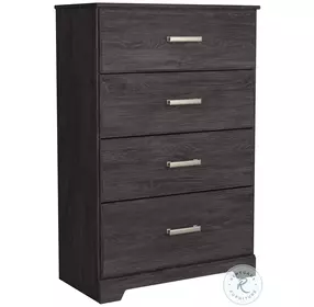 Belachime Black 4 Drawers Chest