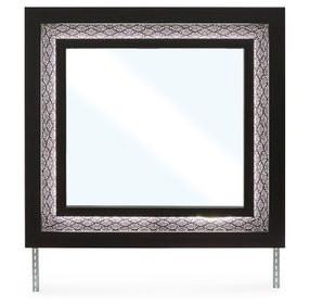 Shoralli Black Rectangular Dresser Mirror with LED