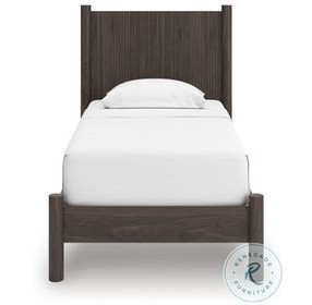 Cadmori Brown Twin Panel Platform Bed