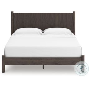 Cadmori Brown King Panel Platform Bed