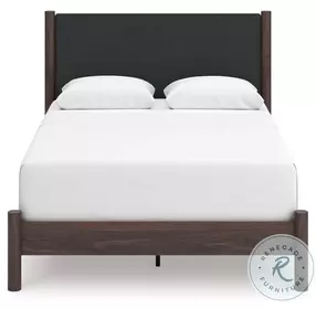 Cadmori Brown Queen Upholstered Panel Bed