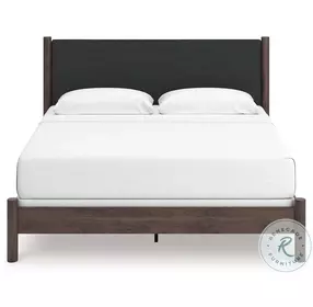 Cadmori Brown King Upholstered Panel Bed
