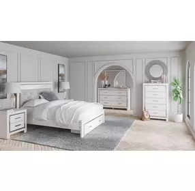 Altyra White Platform Storage Bedroom Set