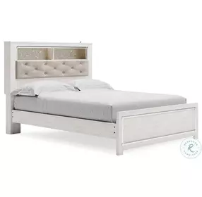 Altyra White Queen Bookcase Bed