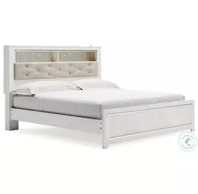 Altyra White King Bookcase Bed
