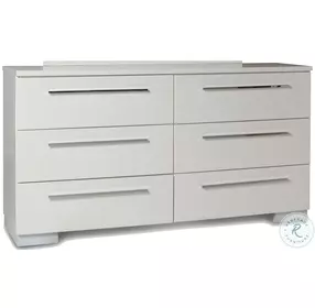 Sapphire High Gloss White Laminate Dresser