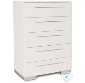 Sapphire High Gloss White Laminate Chest