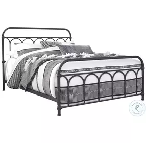 Nashburg Black Queen Metal Slat Bed