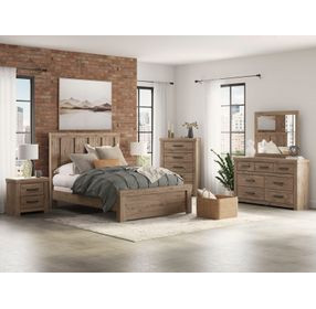 Contoura Light Brown Panel Bedroom Set