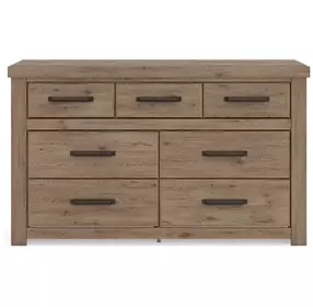 Garistyn Natural Rustic 7 Drawer Dresser