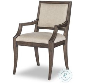 Bailey Beige And Brown Rustic Arm Chair