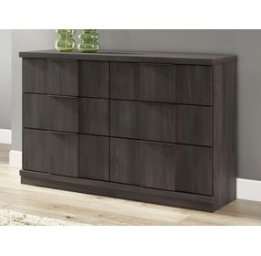 Avernhall Dark Brown 6 Drawer Dresser