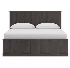 Agrander Dark Brown King Panel Bed
