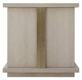 Carino Sand Cerused and Gold 2 Door Accent Chest