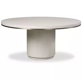 Carino Frost and Gray 64" Round Dining Table