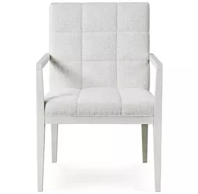 Carino Gray Upholstered Dining Arm Chair