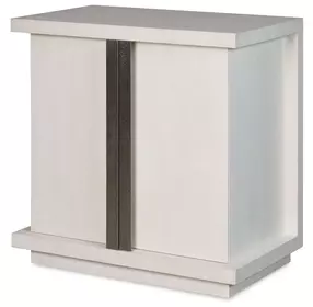 Carino Frost and Gray 2 Door Accent Chest