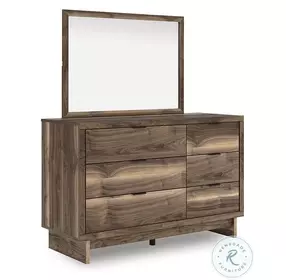 Zadilyn Brown 50" Dresser with Mirror