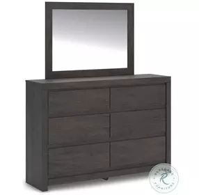 Parlayon Charcoal Dresser and Mirror