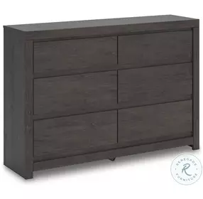 Parlayon Charcoal 6 Drawer Dresser