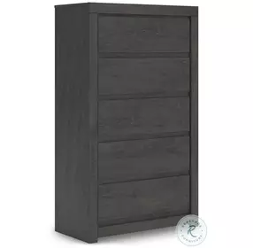 Parlayon Charcoal 5 Drawer Chest