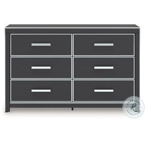 Ravalori Black 6 Drawer Dresser