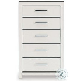 Ravalori White 5 Drawer Chest