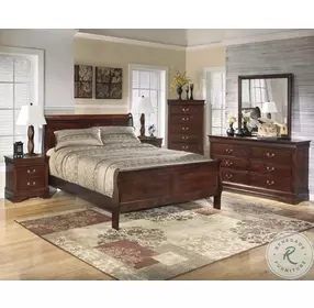 Alisdair Dark Brown Sleigh Bedroom Set
