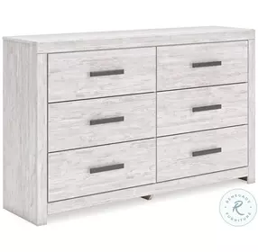 Cayboni Whitewash Six Drawer Dresser