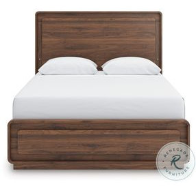 Hollinaze Walnut Brown Queen Panel Bed