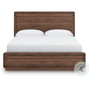 Hollinaze Walnut Brown California King Panel Bed