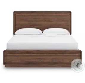 Hollinaze Walnut Brown California King Panel Bed