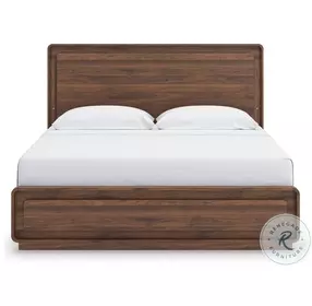Hollinaze Walnut Brown King Panel Bed