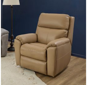 Porter Brown Leather Power Recliner with Power Headrest and Lumbar